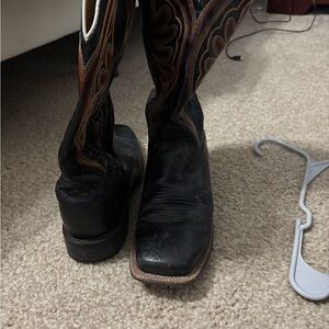 Ariat Black and Brown Combat & Moto Boots